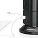 Power Strip Tower,SAFEMORE 6 Outlets Surge Protector with 4 USB(5V/4.2A/21W),Desktop Charging Station with 6.5ft Cord,1050J,Overload Protection,Widely Spaced Outlets Tower Socket for Office(Black)