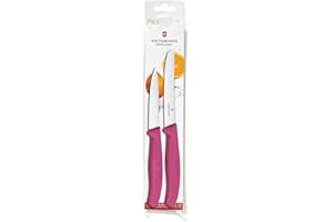 Victorinox Swiss Classic 3.2 Inch 2 Piece Tomato and Table Knife Wavy Edge Pink