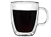 CoastLine Insulated Double Wall Glass Irish Coffee Mug Set | Condensation Free for Cold Brew & Drinks with Ice | 11.8 Ounces Each | Durable & Dishwasher Safe | Tumbler Glasses Keeps Beverage Hot
