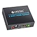 eSynic Portable 4K/30HZ HDMI Splitter Plug&Play 2 Way HDMI Splitter 1 in 2 Out [Only Mirror No Extend Mode] Support HDMI 1.4 Version With Metal Shell for HDTV PS4 Blu-ray Player Laptop Gaming Consoles