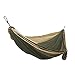 Grand Trunk Double Parachute Printed Nylon Hammock: Portable with Carabiners and Hanging Kit - Perfect for Outdoor Adventures, Backpacking, and Festivals, Olive Green/Khaki