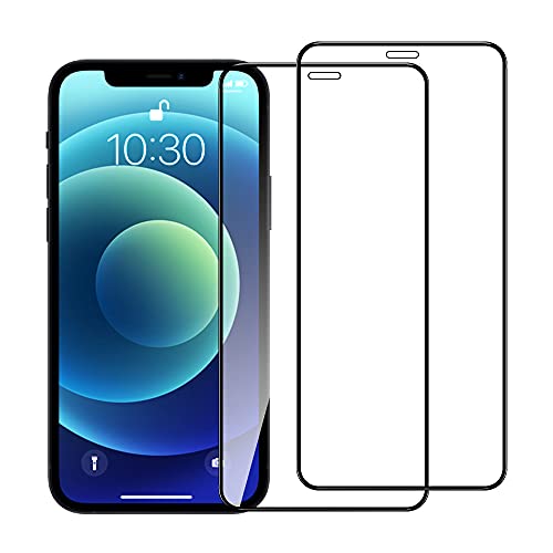 PERFECTSIGHT 2 Pack Tempered Glass Screen Protector compatible for iPhone 12 Pro Max, HD Clear Case Friendly Anti Fingerprints 9H Hardness Bubble Free Easy Installation (6.7 inch)