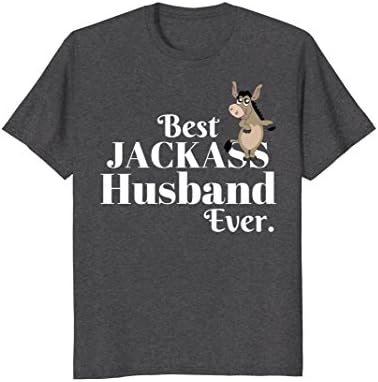 Mens Best Jackass Husband Ever Funny Tshirt XL Dark Heather