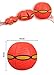 Graces Dawn Novelty Flying UFO Flat Throw Disc Ball Toy 6 LED lights dazzling performances Fancy Soft Kids Outdoor Spiderman (blue)