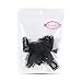 Tinksky 20pcs 10-Teeth Snap-Comb Wig Clips with Rubber for Hair Extension (Black)