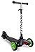 OxGord Scooter for Kids - Deluxe Aluminum 3 Wheel Glider with Kick n Go, Lean 2 Turn, Step 4 Break - Black
