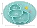 Baby Silicone Placemat, Non-Slip Feeding Plate for Toddlers Babies Kids with Strong Suction Fits Most Highchair Trays BPA-Free FDA Approved, Dishwasher and Microwave Safe