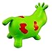 AppleRound Green Cow Bouncer with Hand Pump, Inflatable Space Hopper, Ride-on Bouncy Animal
