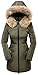 Orolay Women's Down Jacket with Faux Fur Trim Hood