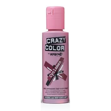 Crazy Color Semi Permanent Hair Colour, Cyclamen 41, 10 g