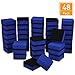 Blulu 48 Pieces Mini Magnetic Whiteboard Erasers Dry Erase Erasers Chalkboard Erasers for Home Classroom Office Use (Blue, 1.97 x 1.97 Inches)