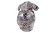 Happy Feet Slippers Gray Puppy Animal Slippers for Adults and Kids, Cozy and Comfortable, As Seen on Shark Tank (Medium)