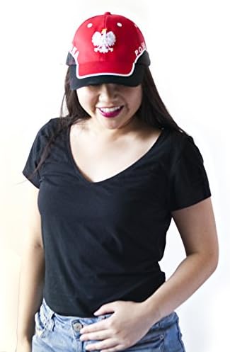 Hit Delights Poland Cap. Cheer on Polska in the Soccer World Cup! (Red and Black)
