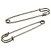 100-Count Safety Pins - 4-Inch Oversized Safety Pins, Antique Safety Pins for Laundry Bags, Garment Repair, Quilting, Jeans, Skirts, Copper Plated Bronze, 4 x 1 x 0.2 Inches