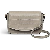 RADLEY London River Road Faux Crocodile Women's Mini Leather Flapover Phone Crossbody Bag, Pumice
