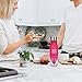 HANTAJANSS H2O Lemon Water Bottles, 20 oz Leak Proof Fruit Infuser Sport Bottle for Yoga, Pilates, Outdoor, Cycling, Traveling
