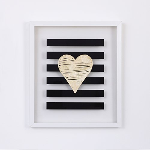 NoJo XOXO Wall Art Frame Plexiglas with gold foil heart Pricepulse