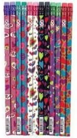 Valentines Holiday Theme Pencils 24 Pack - Varied Styles