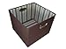 Alexi Ricci Chocolate Brown 11Hx13Wx13D Folding Storage Bin Orginization with Style