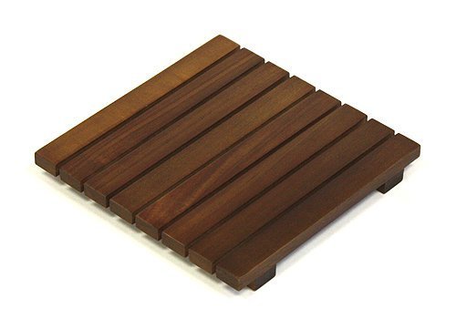 Mountain Woods Square Acacia Hardwood Trivet/Cooling Rack, 7" L
