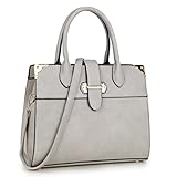 Dasein Designer Top Handle Faux Leather Work Satchel, Shoulder Bag, Handbag, Tablet Bag, iPad Bag