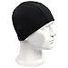 Qualtiy Yes QY 2Pack Superior Polyester Cloth Fabric Bathing Cap Swimming Caps Swimming Hats for Water Sports, Classic Pure Black Color