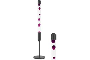 Kyzfy 47.5-Inch Liquid Motion Lamp,Magma Lamp, Mood Relaxation Light，Suitable for Home Decoration, Living Room, Office, Bedroom, café (47.5 inch Purple Wax)