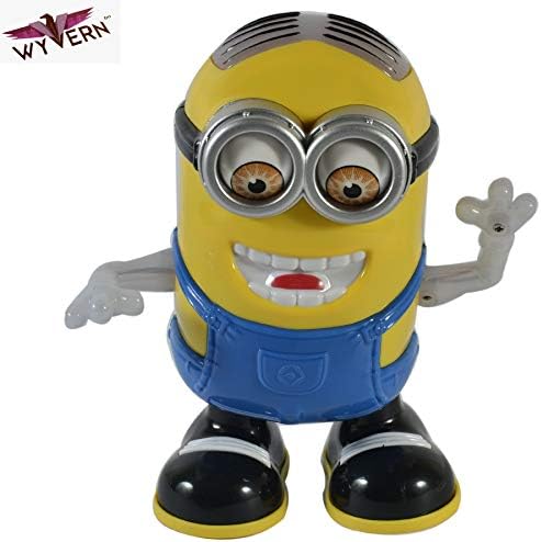 WYVERN Dancing Minion with Music, Flashing Lights, Battery Operated, Multi Color