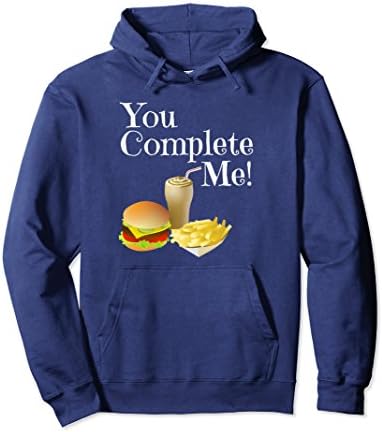 Unisex Sarcastic Foodie Cheeseburger Hoodie Sassy Attitude Funny Small Navy