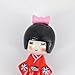 Aisi 6 PCS Cute Japanese Kimono Girls Dolls Miniature Ornament Kit Kids Toy Birthday Christmas Home Decoration