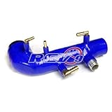 REV9 BLUE FOR 02-07/WRX 04-14 STI EJ20 EJ25 TURBO INLET SILICONE DIRECT BOLT ON
