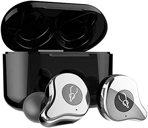 Sabbat E12 TWS Wireless BT Headphones In-ear Headsets BT 5.0 Auto-pairing w/ 750mAh Charging Box Supporting Wireless Charge (Silver)