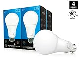 [100W Equivalent] HyperSelect A21 LED Light Bulb, 16W (100W Equivalent), 4000K (Daylight White), 4-Pack