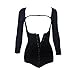Shymay Women's Arm Compression Bodysuit Seamless Firm Control Butt Lift Body Shaper, Black, XX-Large
