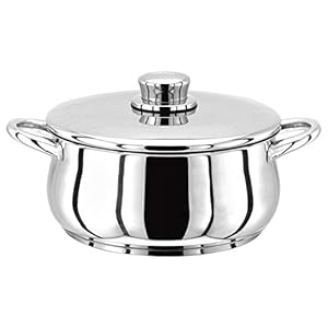 Stellar 1000 S136 Stainless Steel Casserole with Lid 22cm, 2.5L Induction Ready, Oven Safe, Dishwasher Safe - Fully…