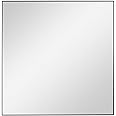 Uttermost Alexo Matte Black 28" Square Wall Mirror