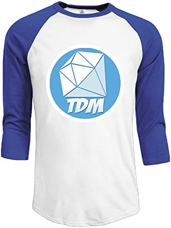 Mens DanTDM Three-Quarter Sleeve Baseball Jersey Fashion Tees