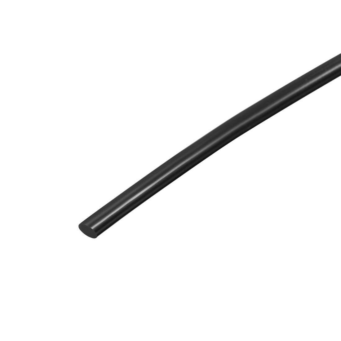 sourcing map 2mm Soft Silicone Bending Insert Tube for Rigid Tubing 3.3ft Black