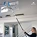 EVERSPROUT 20+ Foot High Reach Flexible Microfiber Ceiling & Fan Duster | Bendable to Clean Any Fan Blade | Removable & Washable Brush Head |5-to-12 Foot 3-Stage Lightweight Aluminum Extension Pole
