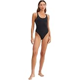 Gottex Au Naturel Golden Hour Women&rsquo;s Solid Must Have Swimwear Scoop Neck Low U Back One-Piece Swimsuit Essential