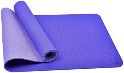 FOM (Friends of Meditation) Lightweight Reversible TPE Yoga Mat with Non Slip Grip Pilates Mats, Body Alignment System…