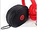 Headphone Case for Beats By Dr Dre SOLO HD with Carabiner clip. Black Foam Padded Headphone case for Wireless Beats SOLO HD (Bea