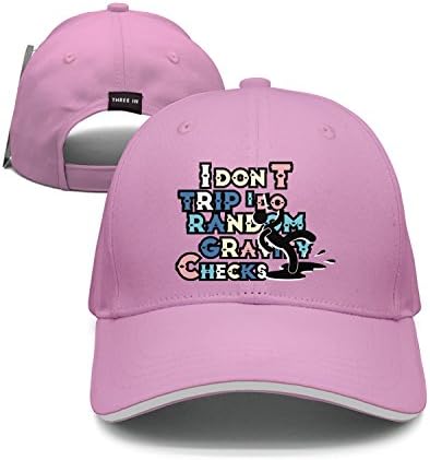Maloery Rorry Adjustable Hat I Don't Trip I Do Random Gravity Checks Snapback Baseball Cap for Unisex