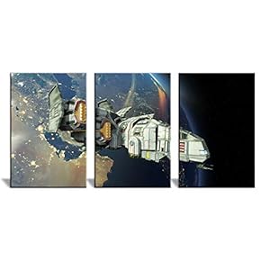 NWT Canvas Wall Art Deep Space Universe Painting...