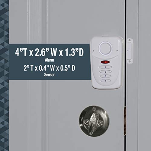SABRE Wireless Elite Home and Commercial Door Security Alarm with LOUD