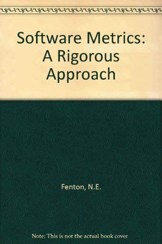 Software Metrics N E Fenton 9781850322429 Amazon Com Books