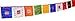 Satin Large Buddha Tibetan Buddhist Wind Horse Prayer Flags