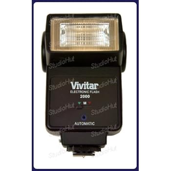 Amazon.com : Vivitar 2000 Hotshoe Flash Manual Adjust Automatic : On