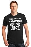 icustomworld This Is What An Amazing Pilot Looks Like T-shirt Gift Flying Shirt
