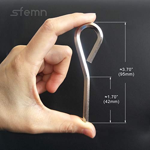 7/32” Hex Dogging Key with Full Loop, Allen Wrench Door Key for Push